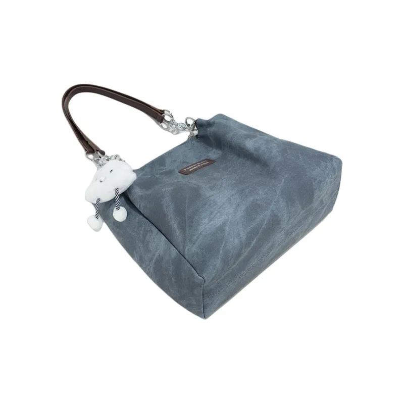 COLINS KEIRS Synthetic Leather Tote Bag, Shoulder Bag Women's Blue-1
