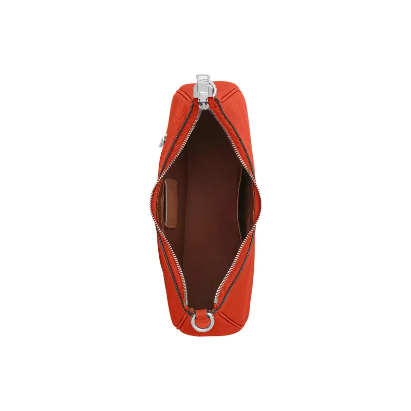 COACH Teri Pebble Leather Hobo Bag, Crossbody Bag, Shoulder Bag Tubas Women's Orange-2