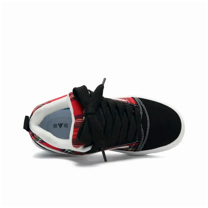 Yalu Wear resistant And Lightweight Low Top Skateboard Shoes Unisex-35