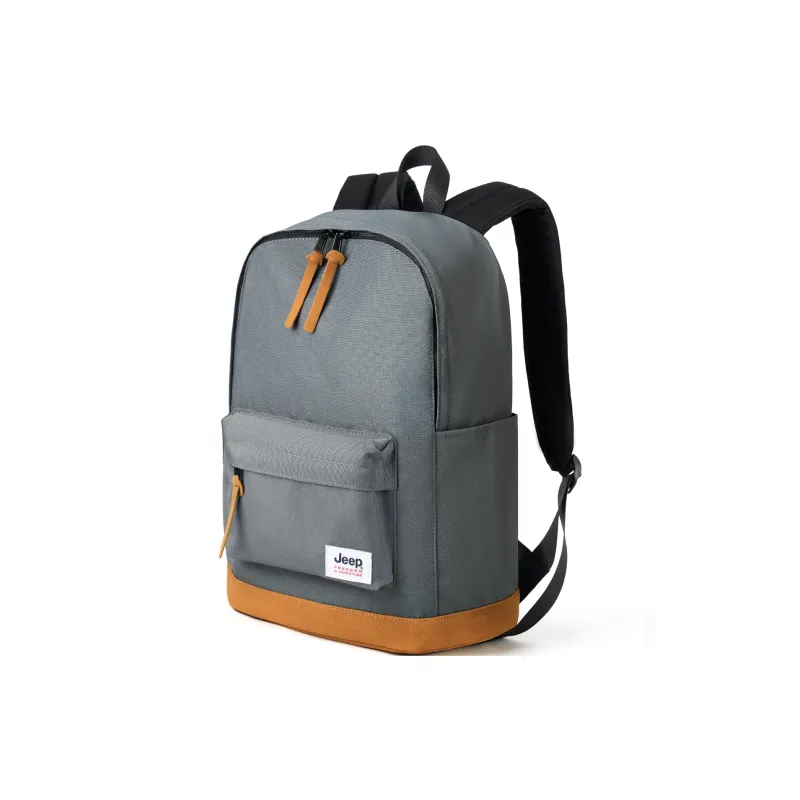 Jeep Oxford Backpack Laptop Bag Unisex Navy Blue/Gray/Jasper-5