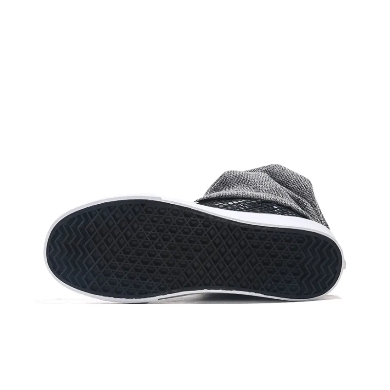 Jifffly Abrasion Resistant Balance Lightweight High Top Skateboard Shoes Unisex Black-5