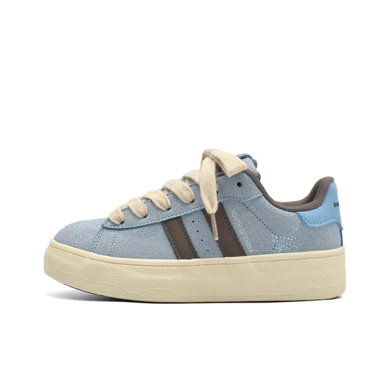 PIYOPIYO Low Top Skateboard Shoes Women's Blue-0