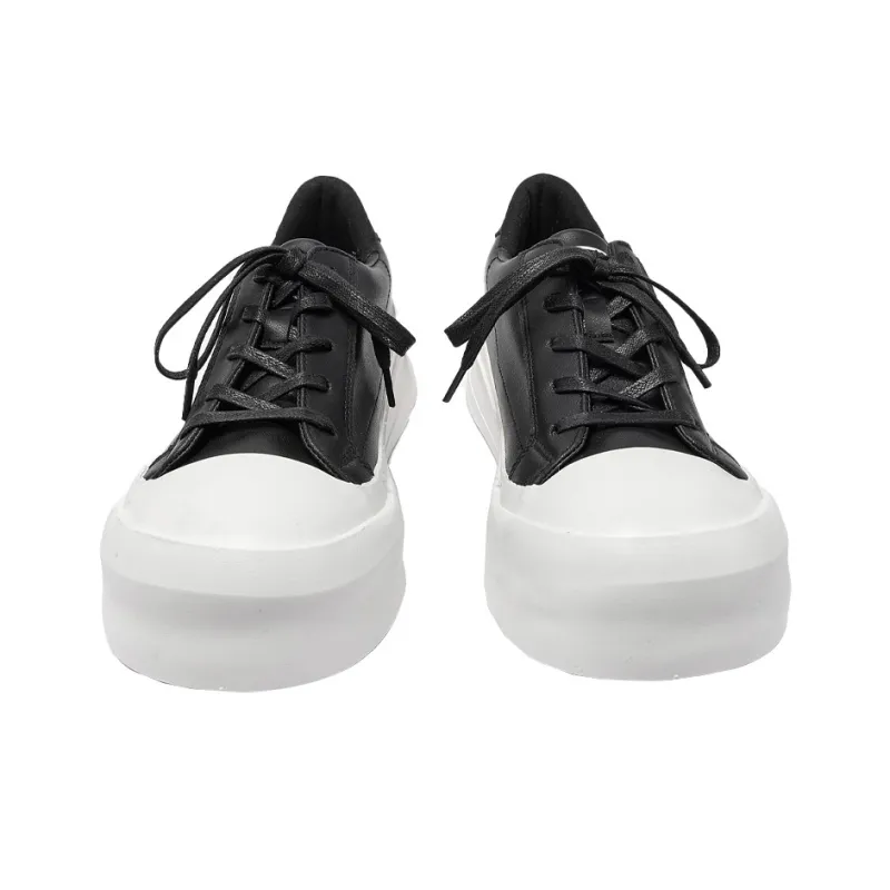 HELIOT EMIL Low Top Skateboard Shoes Men's White/Black-7
