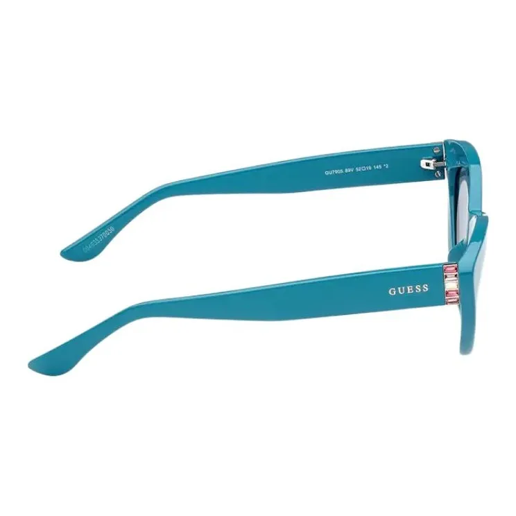 GUESS Cat Eye Sunglasses Women's Blue-2