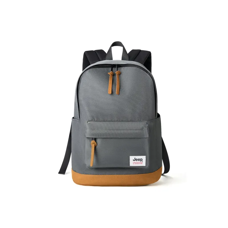 Jeep Oxford Backpack Laptop Bag Unisex Navy Blue/Gray/Jasper-4