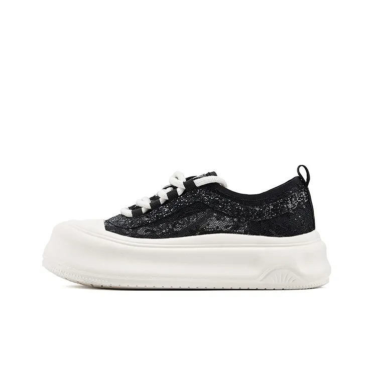 DAPHNE Anti Slip Wear Resistant Low Top Skateboard Shoes Women's-6