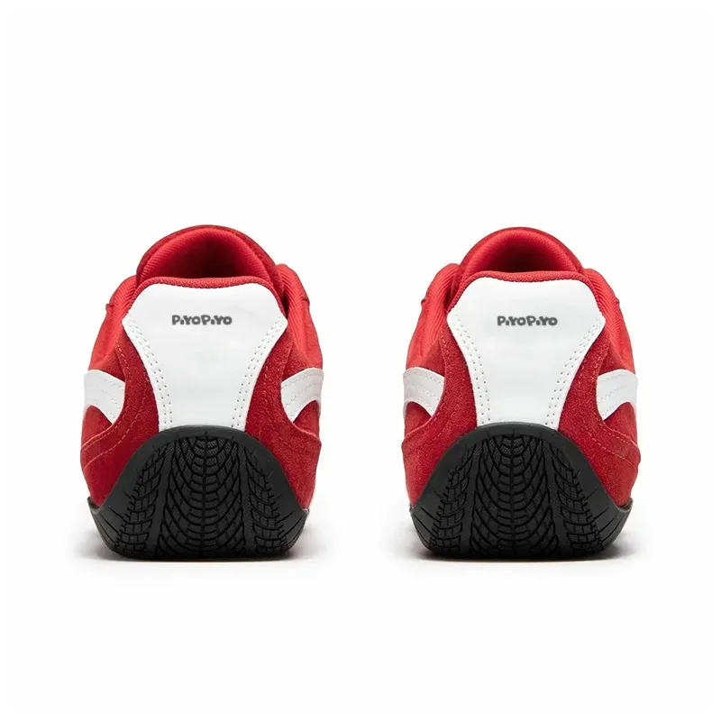 PIYOPIYO Low Top Skateboard Shoes Women's Red-7
