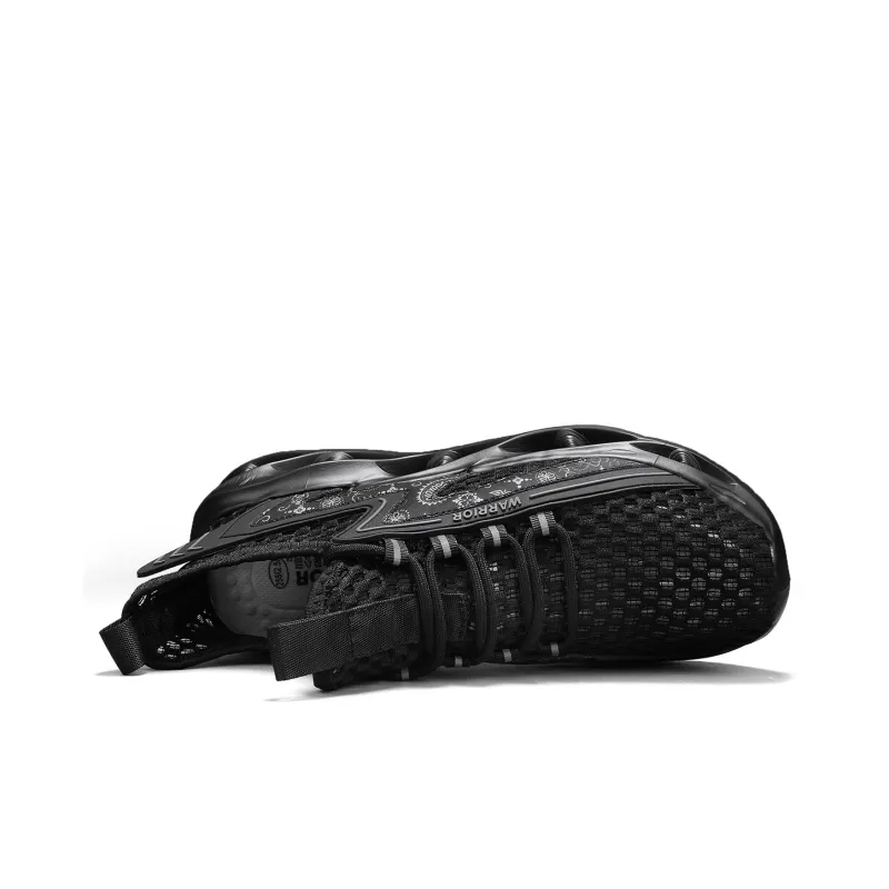 WARRIOR Running Shoes Men Low Top Black-3