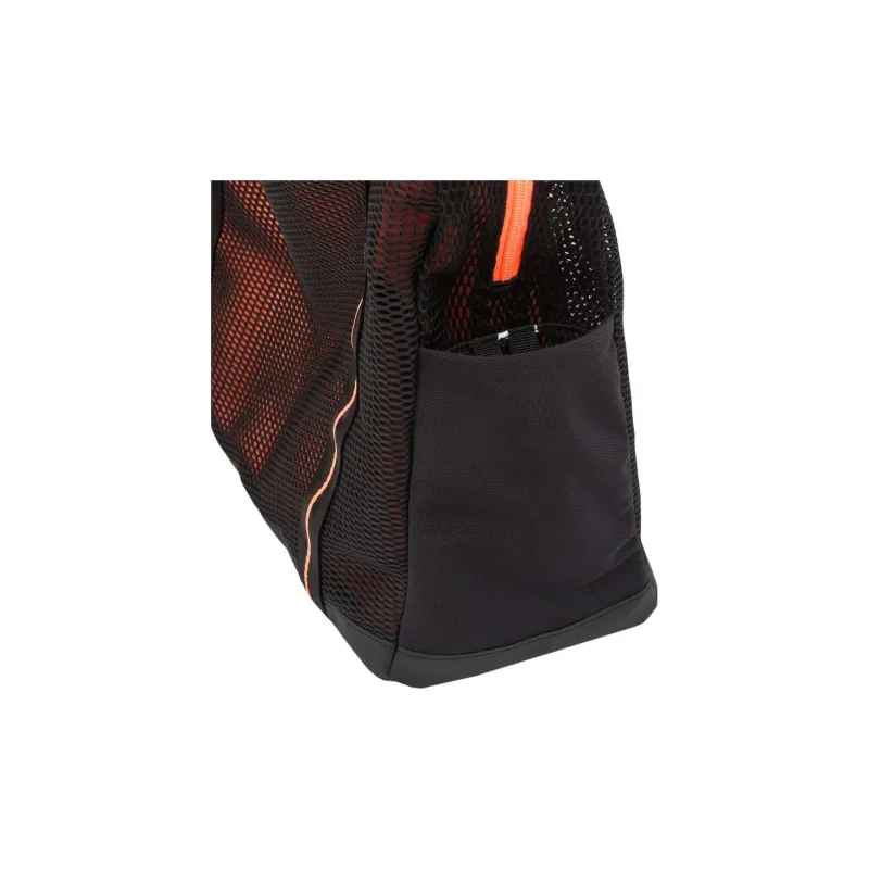DECATHLON Polyester Waterproof Gym Bag Unisex Black & Orange-6