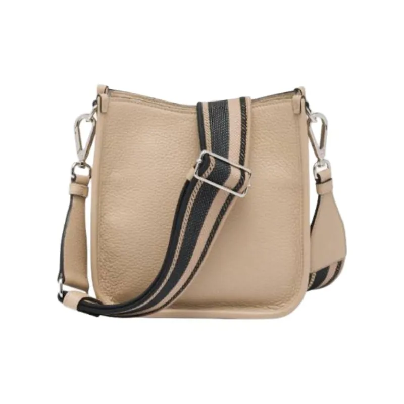 PRADA Leather Shoulder Bag Mini Unisex Sand-1