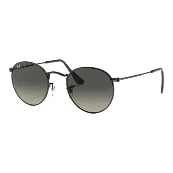 RayBan Metal Round Sunglasses Unisex Black