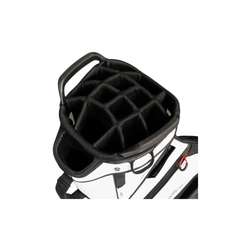 DECATHLON Polyester Golf Trolley Bag For Travel Storage Bag Men's Snow White & Black & Triumph Red-4