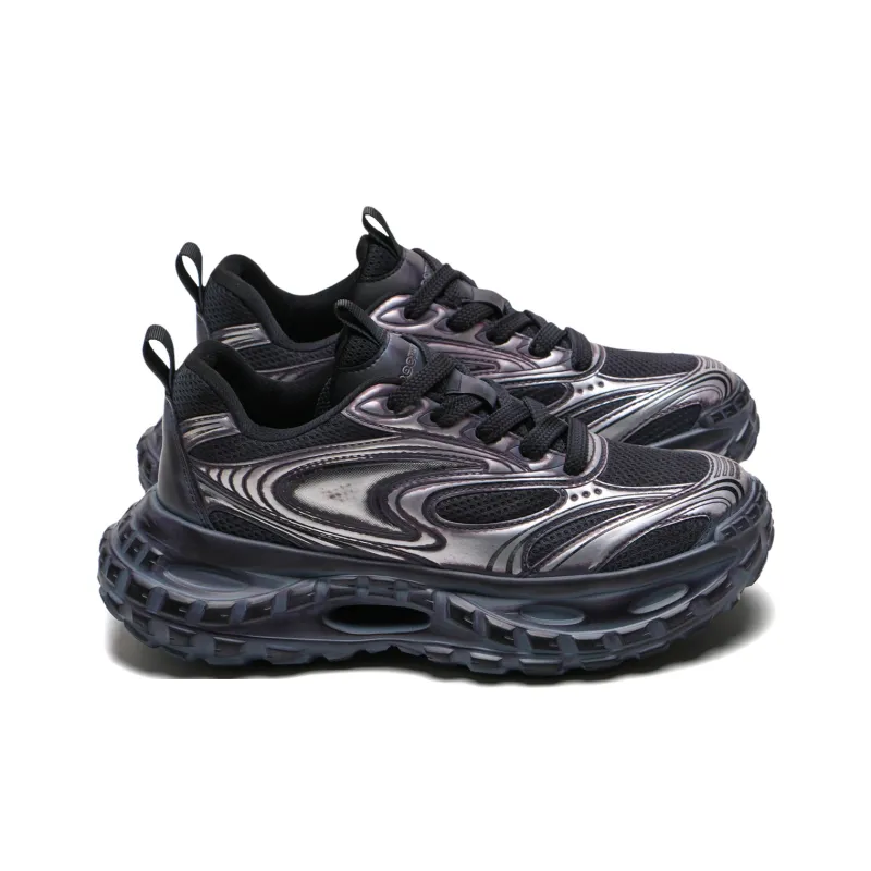 Meixi Slip Resistant, Abrasion Resistant, Breathable Low Top Chunky Sneakers Men's-4