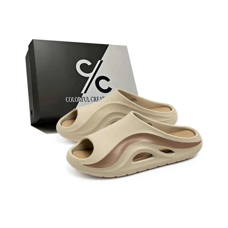 Colorful Creations EVA Slip Resistant Abrasion Resistant Quiet Slide Slippers Men's-17