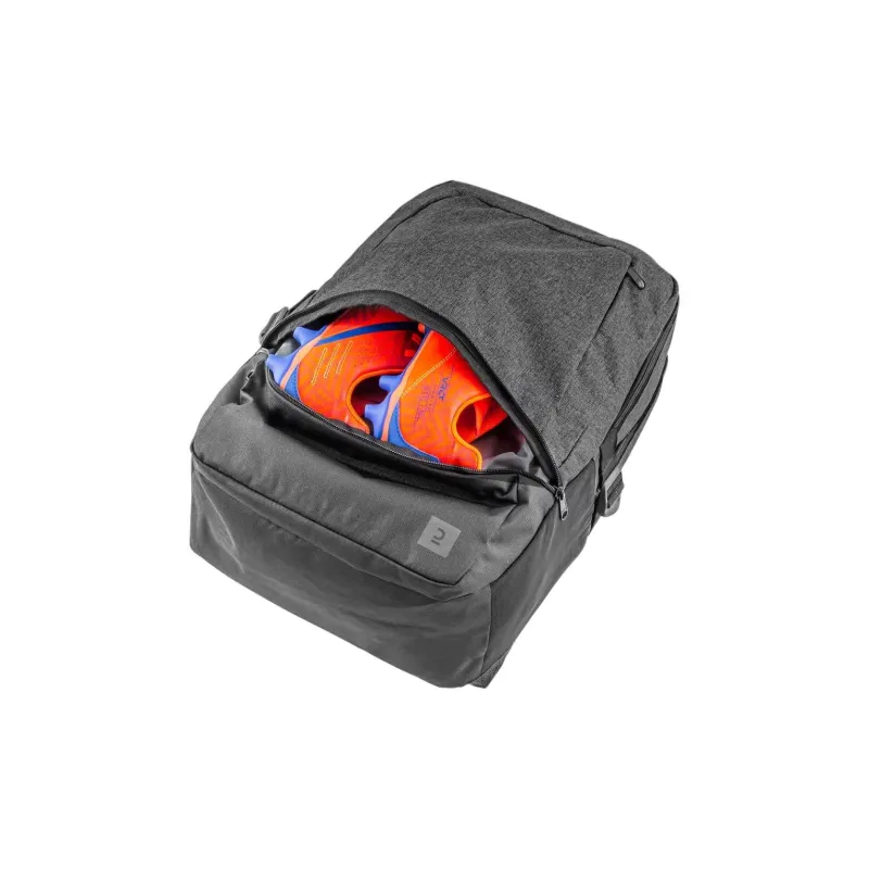 DECATHLON Polyester Backpack Tubas Unisex Smoke Black-5