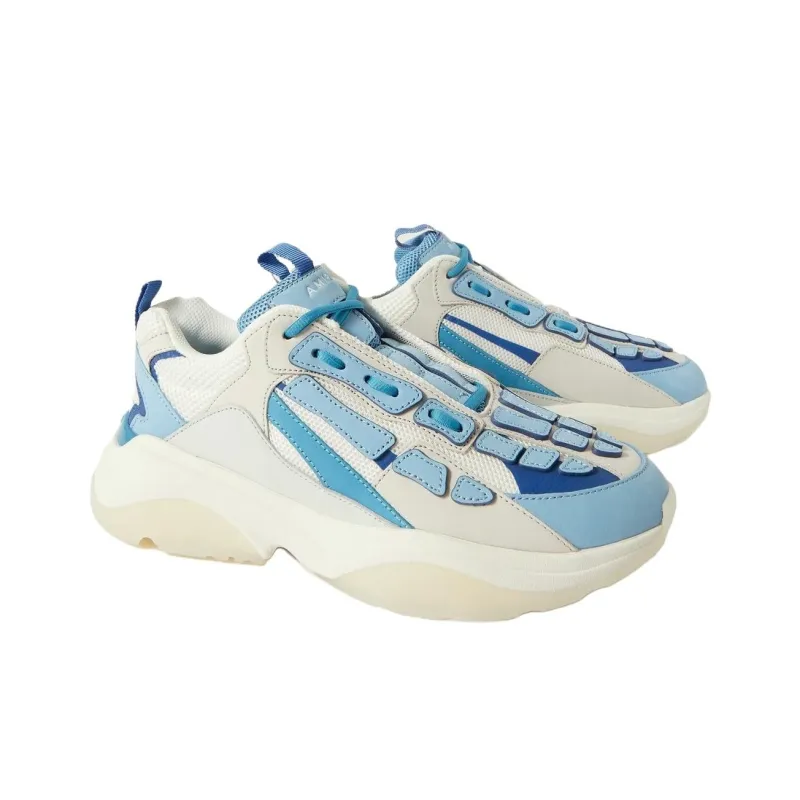 AMIRI Bone Runner Low Top Casual Shoes Men's Blue-2