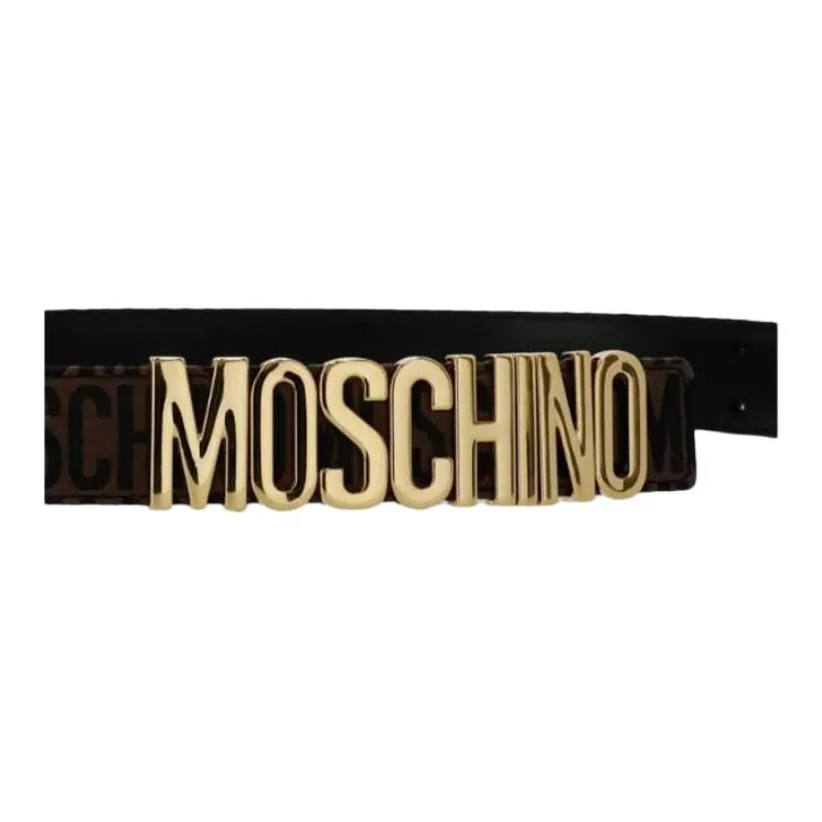 MOSCHINO Leather Belts Women's Black  -2
