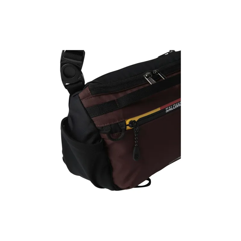 SALOMON Nylon Crossbody Bag, Shoulder Bag Unisex Chocolate-4