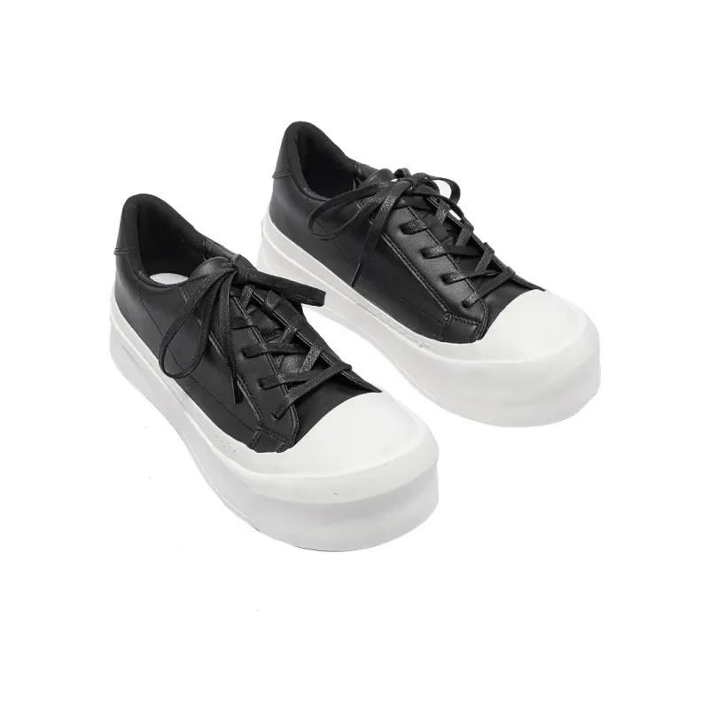 HELIOT EMIL Low Top Skateboard Shoes Men's White/Black-6