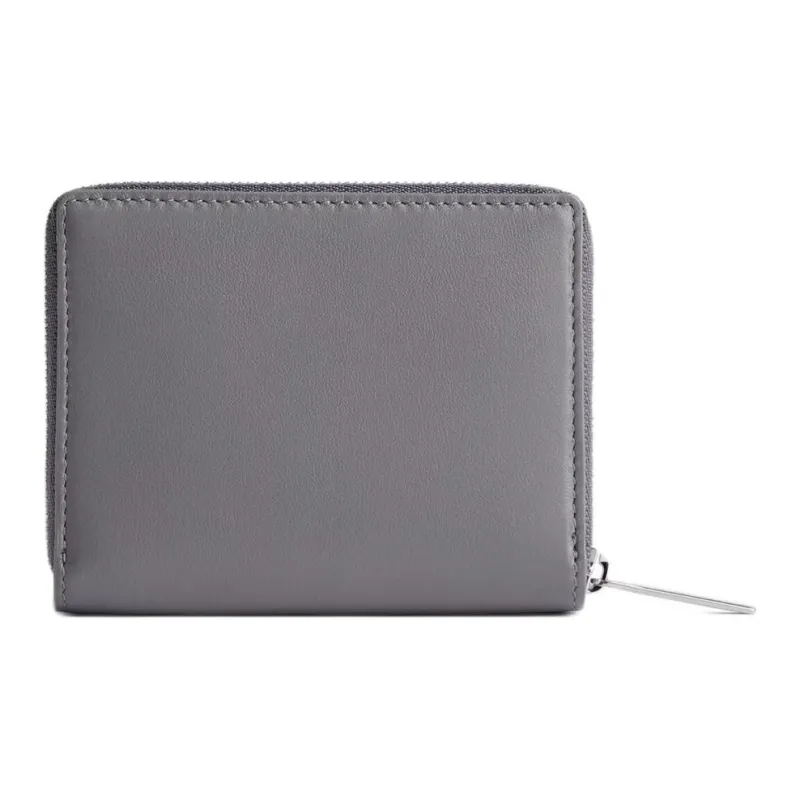 Balenciaga Smooth Calf Leather Coin Purse Women's Dark Gray-1