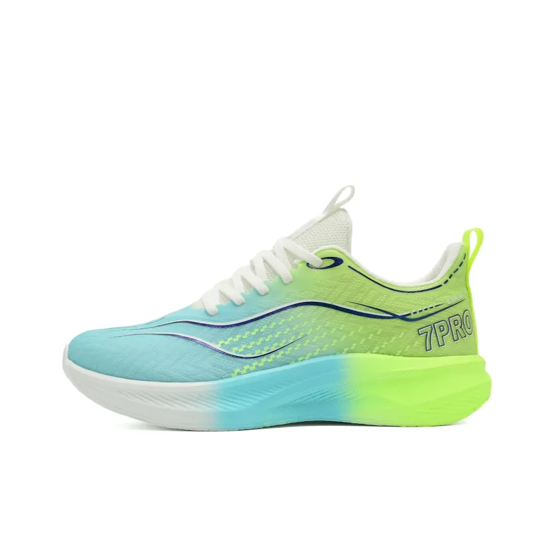 7 SEVFUN Running Shoes Unisex Low Top White/Pink/Green-19