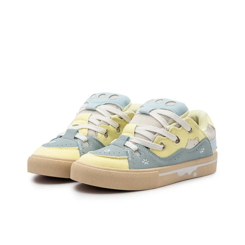 PIYOPIYO Low Top Skateboard Shoes Women's Ice Blue-19