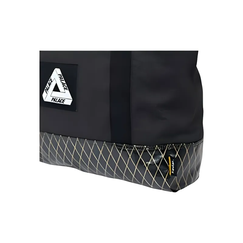 PALACE Cotton Canvas Tote Bag, Shopping Bag, Shoulder Bag, Handbag Regular Unisex Black-4