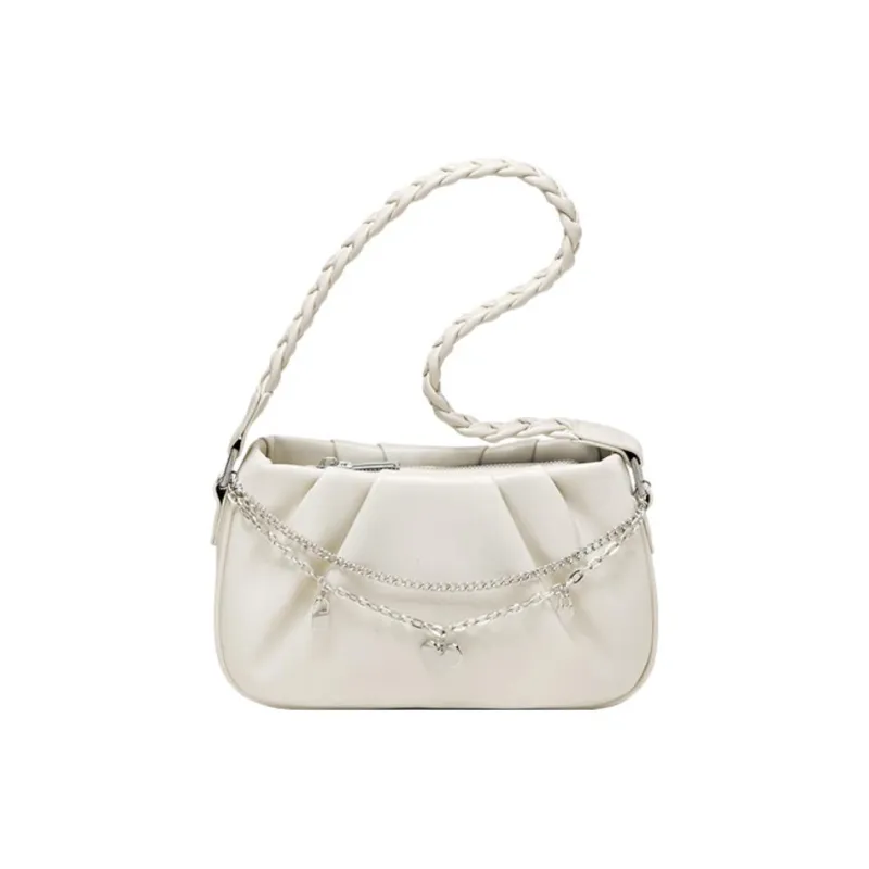 15 MINS Synthetic Leather Crossbody Bag, Shoulder Bag Regular Women's Black/Light Khaki-1