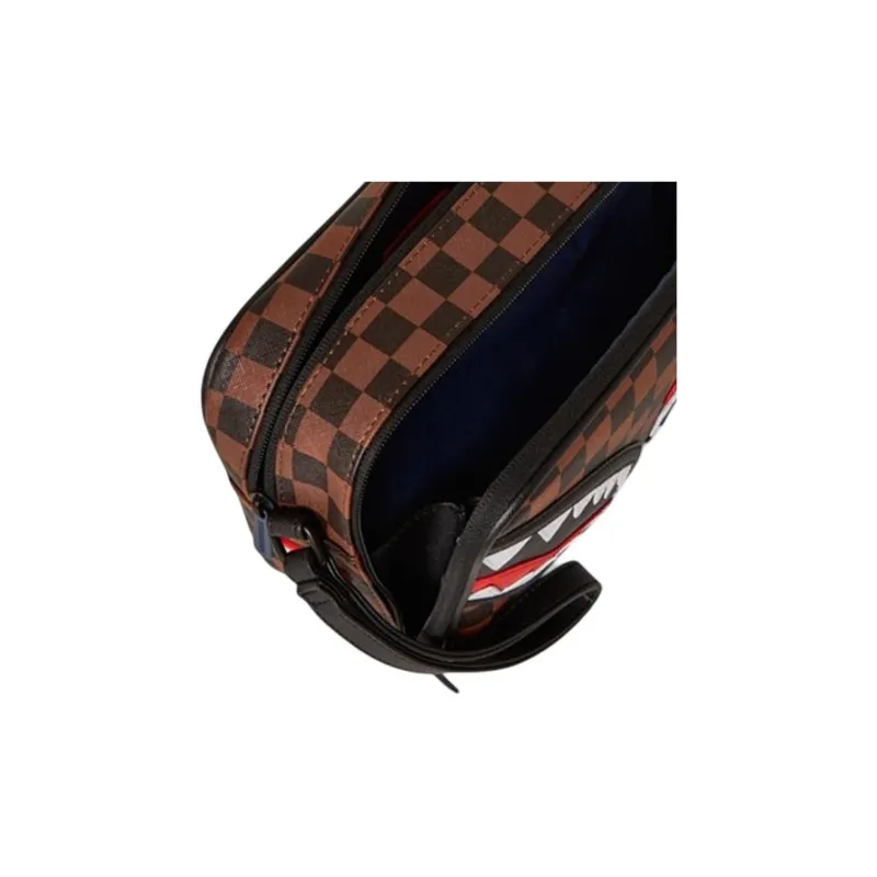 SPRAYGROUND PVC Polyvinyl Chloride Makeup Bag & Travel Storage Bag Men's Brown-5