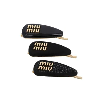 MIU MIU Hair Clips Women's Black