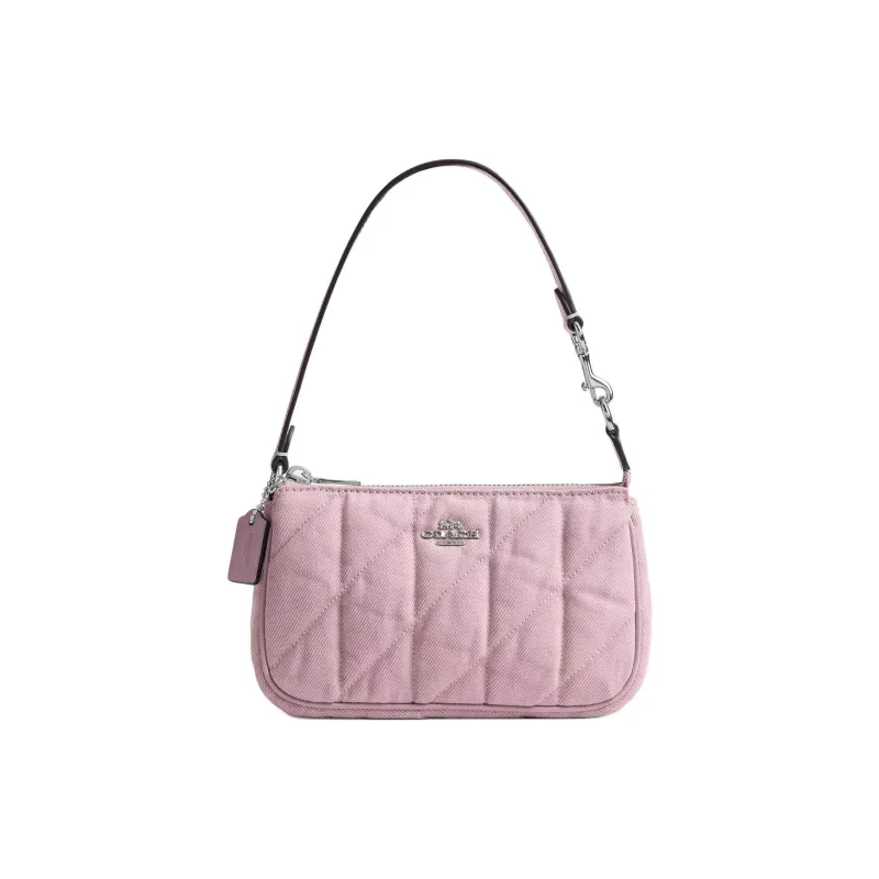 COACH Nolita Denim Handbag Trumpets Women's Carnation Pink-0