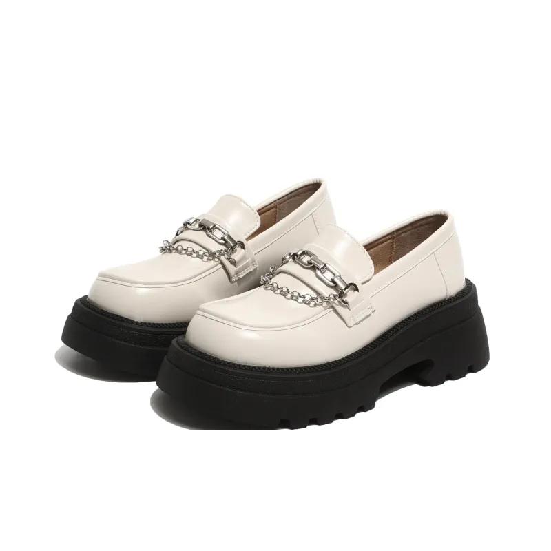 Be Good Horsebit, Chain, Luxury Preppy Style Petite Loafers 6cm Women's Gift Box Set-10