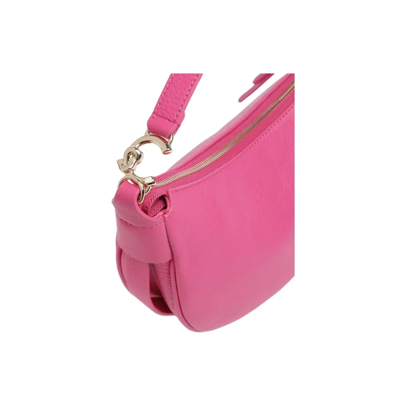 COCCINELLE Grain Leather One Shoulder Handbag Women's Pink-4