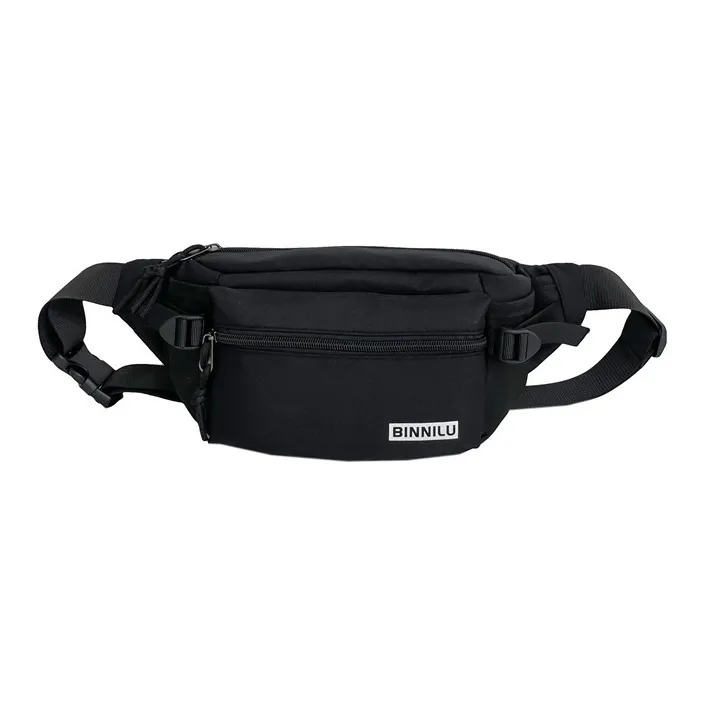 H YXIANG Composite Cloth Fanny Pack Regular Unisex Black/White/Brown/Gray-0
