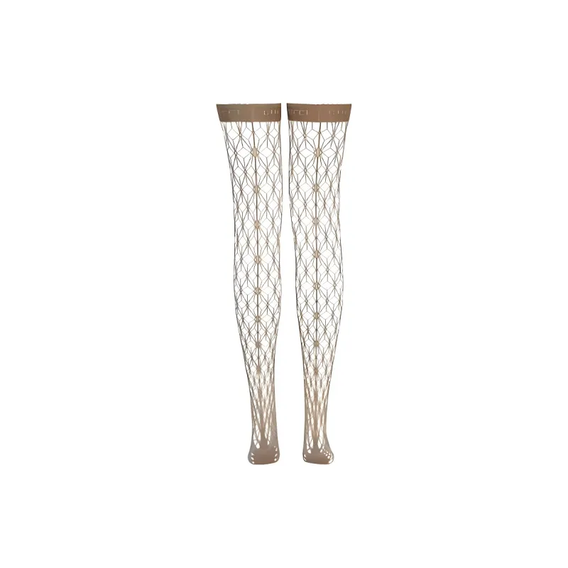 GUCCI Thigh high Socks Women's 1 Pack Brown-1
