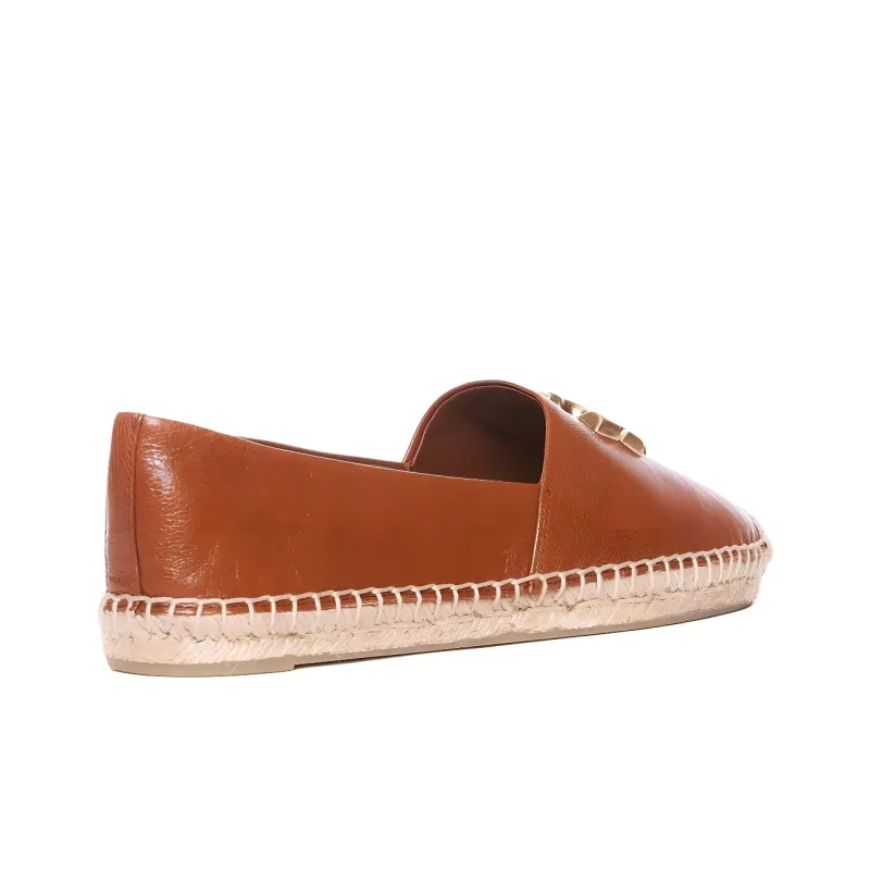 TORY BURCH Eleanor Double T-plaque Leather Espadrilles-3