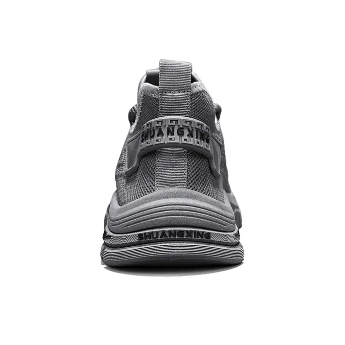 Binary Lightweight And Breathable Low Top Casual Shoes Men's Gray-1