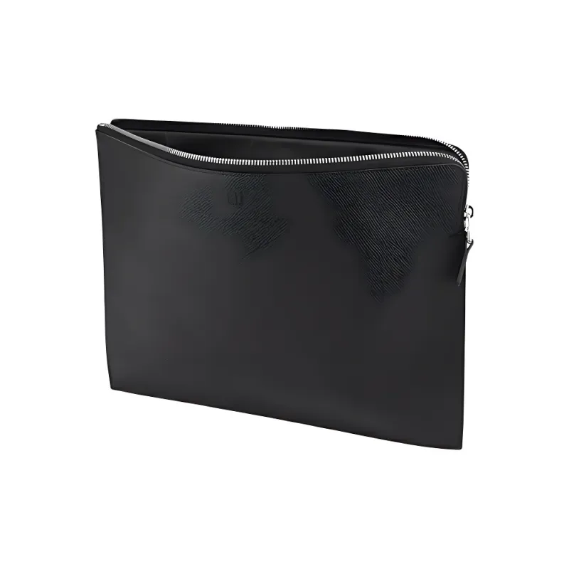 Dunhill Leather Clutch Men's Black-4