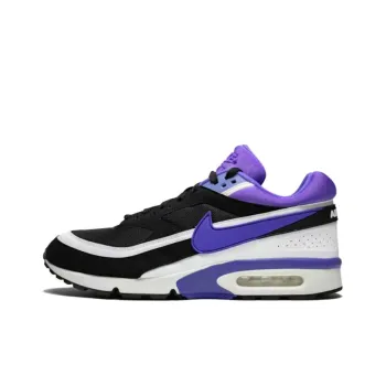 Nike Air Classic Abrasion Resistant Low Top Running Shoes Unisex Black Purple