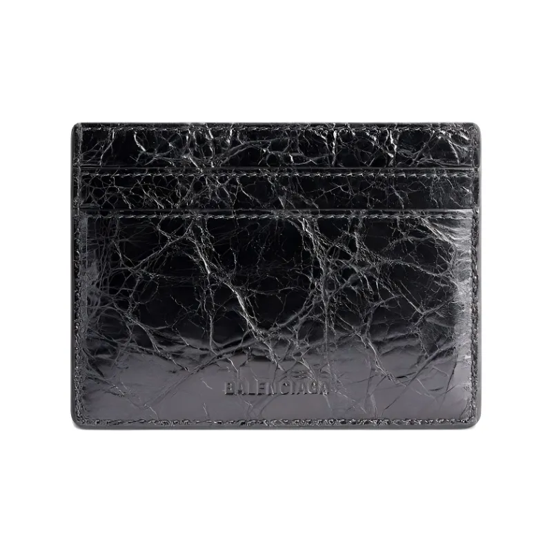 Balenciaga Le City Lambskin Card Holder Women's Steel Gray-1