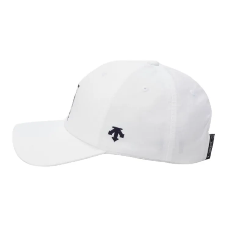 DESCENTE Nylon Baseball Caps Unisex White-3