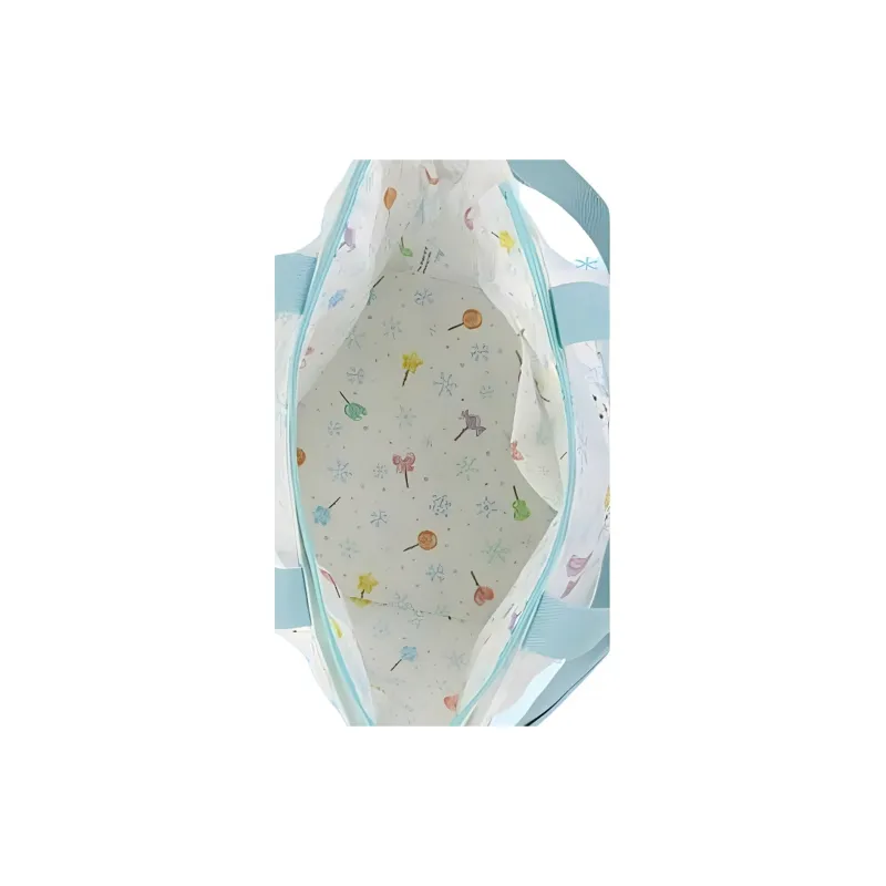 Disney Duffy And Friends Polyester Tote Bag Shopping Bag Shoulder Bag Handbag Unisex White-5
