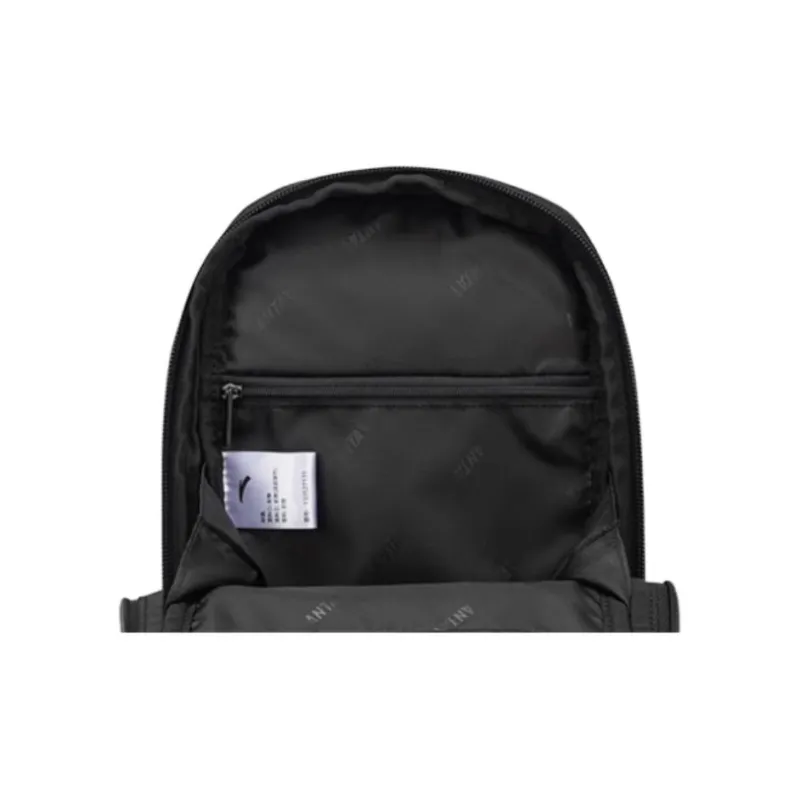 Anta Fabric Sling Bag Unisex Basic Black-9