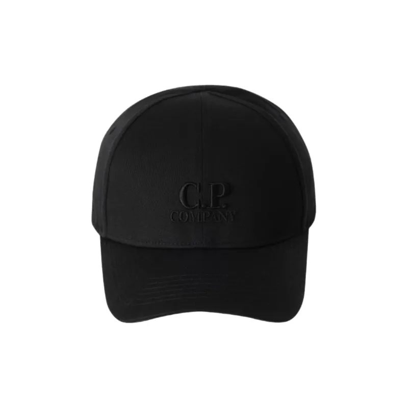 C.P.Company Cotton Baseball Caps Men's Black-1