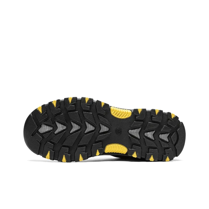 WARRIOR Hiking / Trekking Shoes Men Low Top Black, Yellow-3