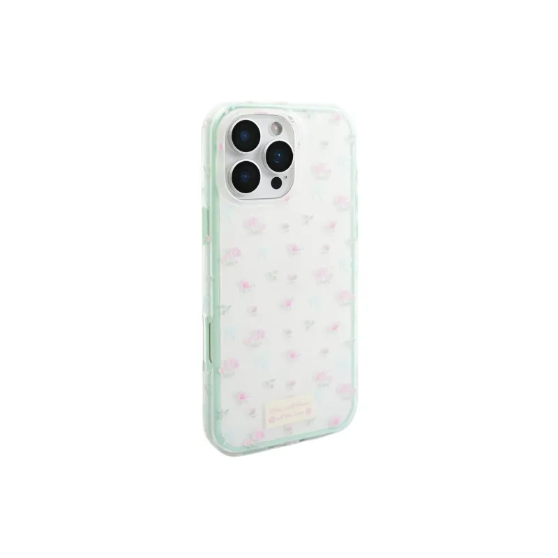 Sopi Acrylic Material Bowknot Pink Rose Phone Cases Compatible With IPhone 16/15 Pro Max/Apple 13/14 Pro/Max-1