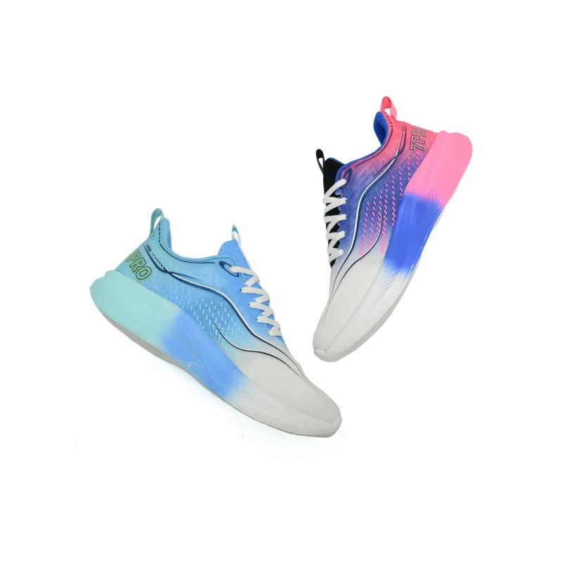 7 SEVFUN Running Shoes Unisex Low Top White/Pink/Green-2