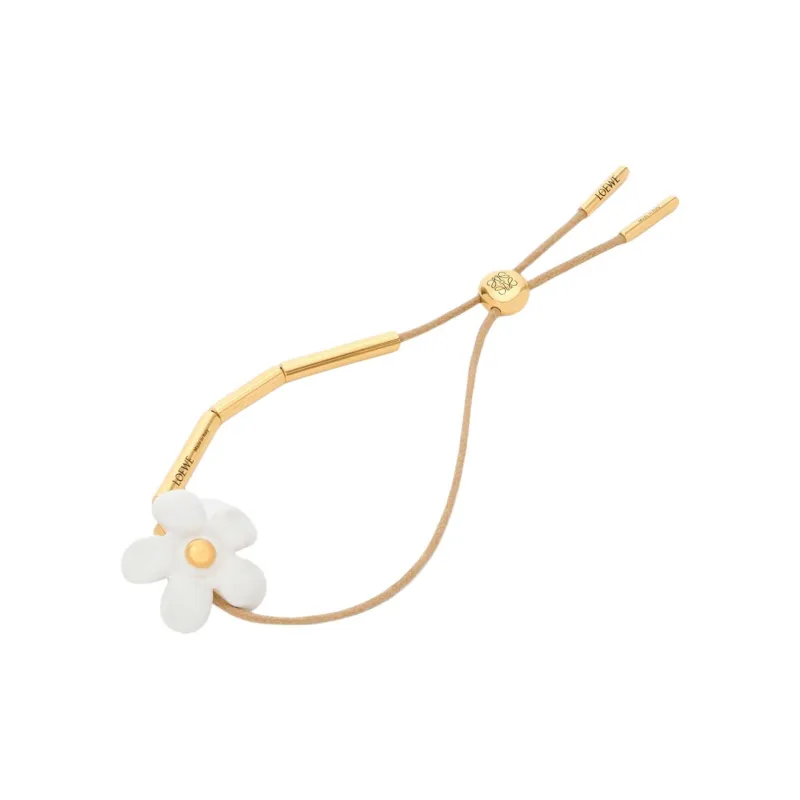 LOEWE Sterling Silver, Enamel, Cotton Bracelets Women's Gold-0