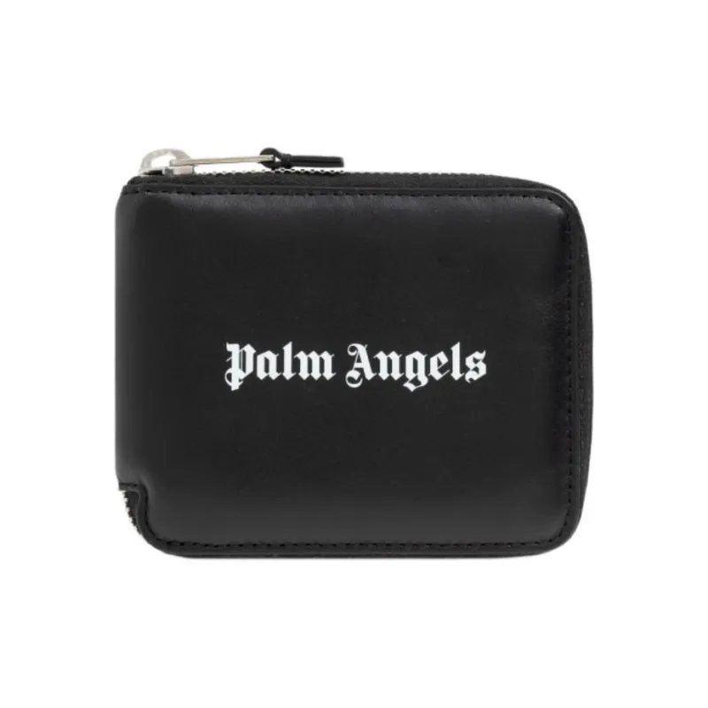 PALM ANGELS Logo Printed Zipped Wallet-0