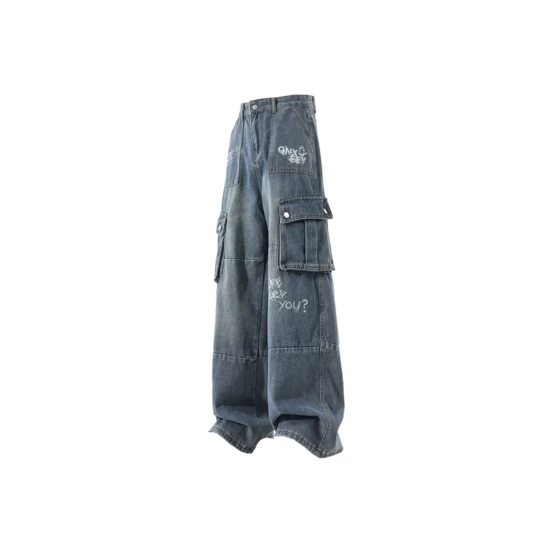 Qnxeey Jeans Unisex-4